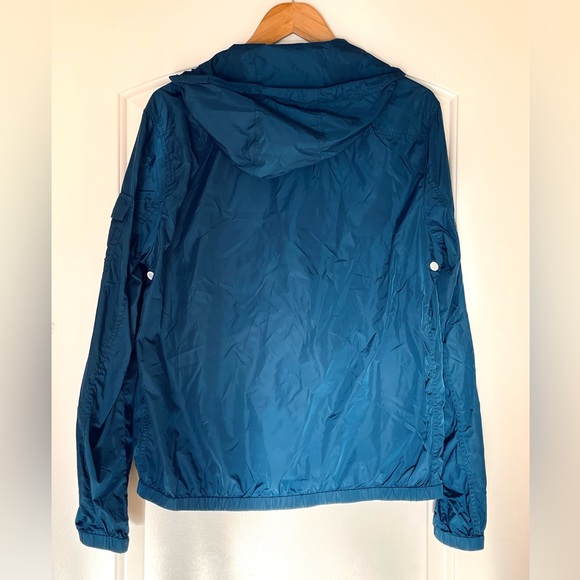Michael Kors Blue Windbreaker Light Coat Unisex Size Large - Picture 4 of 6